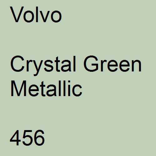 Volvo, Crystal Green Metallic, 456.